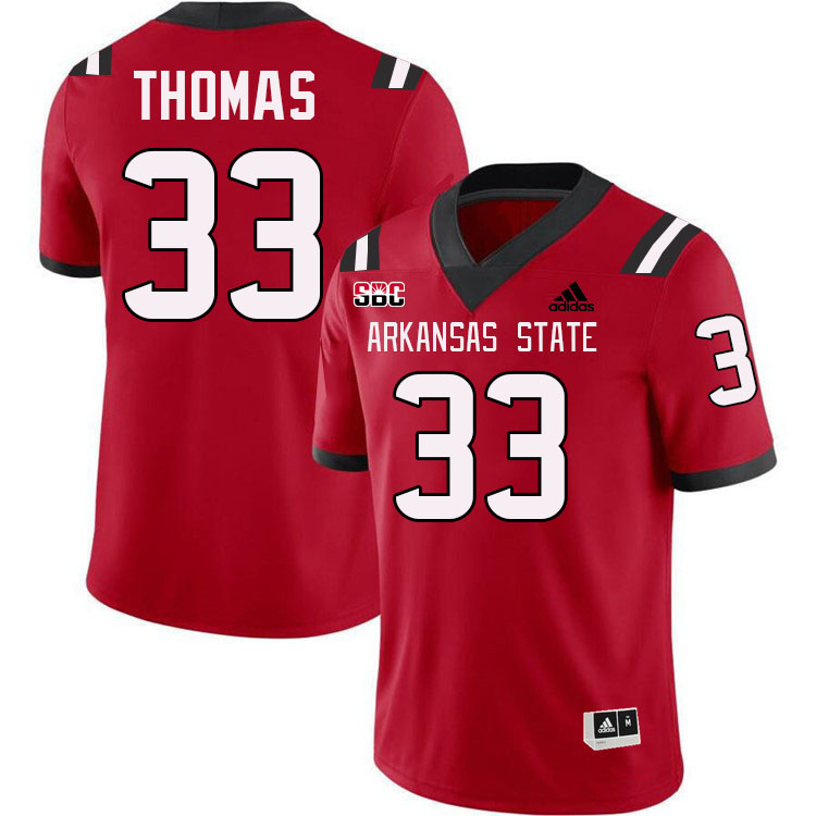 Kameron Thomas Arkansas State Jersey,Arkansas State Red Wolves Football Uniforms,Jersey-Red Kameron Thomas Arkansas State Jersey,Arkansas State Red Wolves Football Uniforms,Jersey-Red
